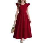 Youth Girls Dress- Red