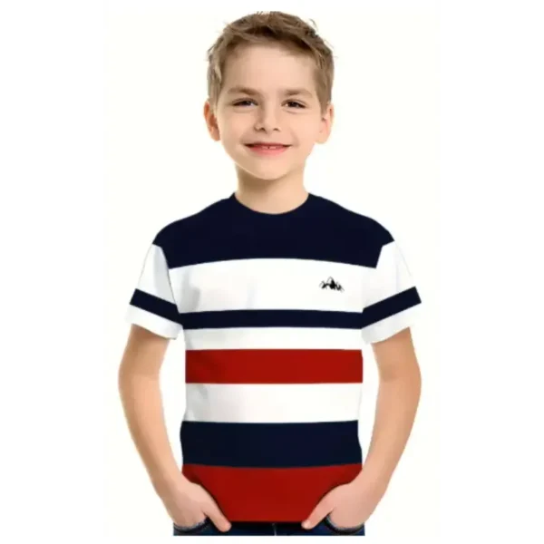 boys stripe printed tshrt