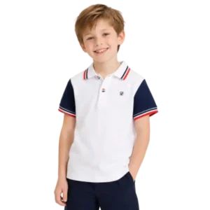 Boys polo shirt white