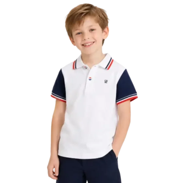 Boys polo shirt white