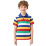 boys stripe polo multicolor a