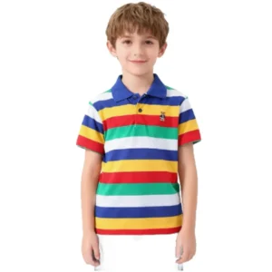 boys stripe polo multicolor a