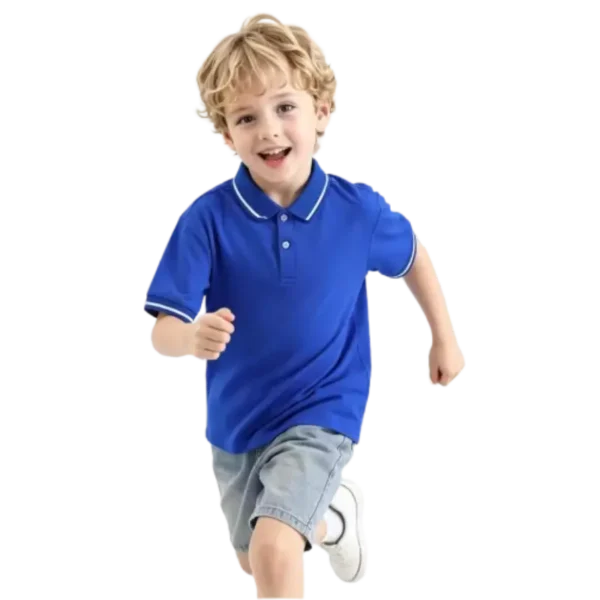 boys summer solid tshirt school uniform