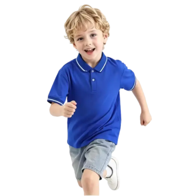 boys summer solid tshirt school uniform
